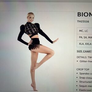 Tenth House Revolution Bionic TH23116 costume. Size PA.  Black/gold